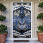 Aotearoa Iwi Ngati Tuwharetoa Personalised Door Cover Maori Kowhaiwhai Pattern
