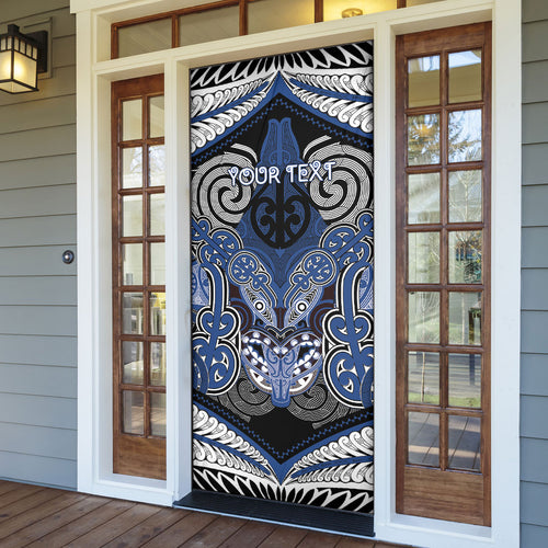 Aotearoa Iwi Ngati Tuwharetoa Personalised Door Cover Maori Kowhaiwhai Pattern