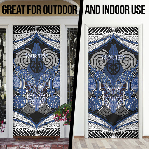Aotearoa Iwi Ngati Tuwharetoa Personalised Door Cover Maori Kowhaiwhai Pattern