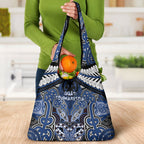 Aotearoa Iwi Ngati Tuwharetoa Grocery Bag Maori Kowhaiwhai Pattern