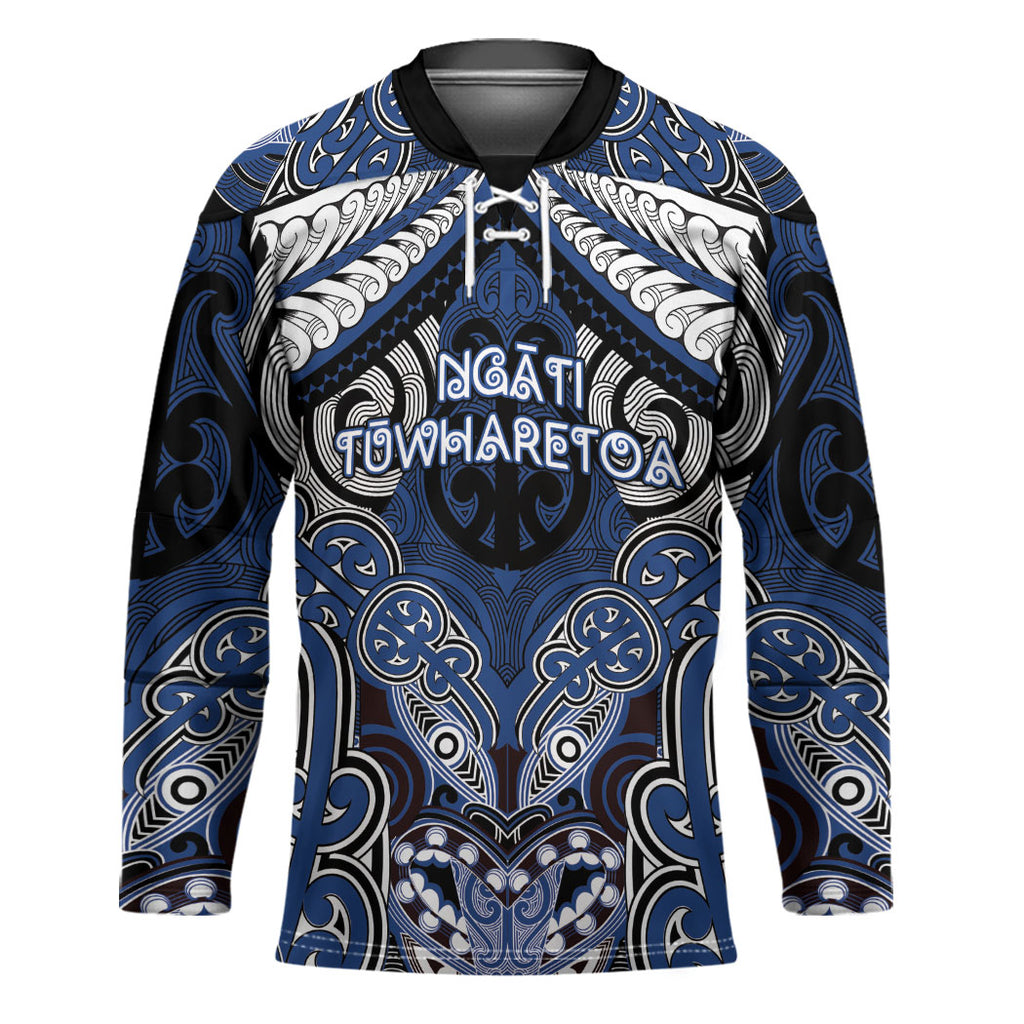 Aotearoa Iwi Ngati Tuwharetoa Personalised Hockey Jersey Maori Kowhaiwhai Pattern