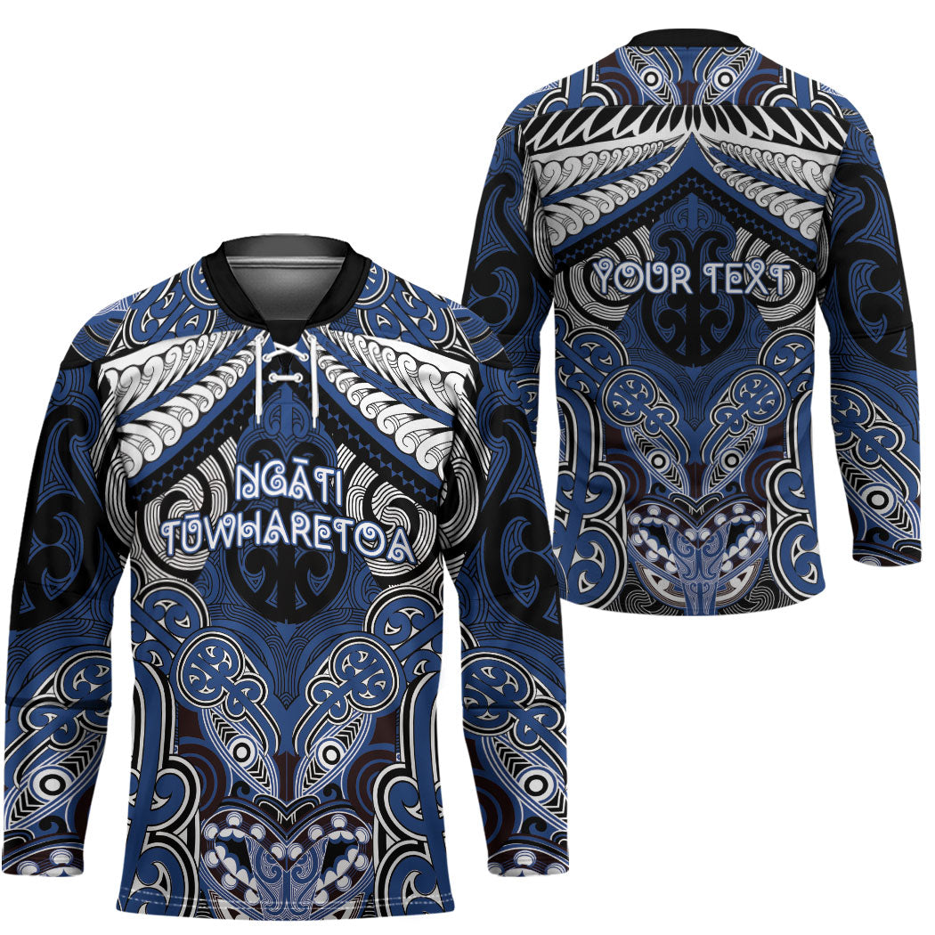 Aotearoa Iwi Ngati Tuwharetoa Personalised Hockey Jersey Maori Kowhaiwhai Pattern