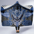 Aotearoa Iwi Ngati Tuwharetoa Hooded Blanket Maori Kowhaiwhai Pattern