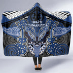Aotearoa Iwi Ngati Tuwharetoa Hooded Blanket Maori Kowhaiwhai Pattern