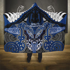 Aotearoa Iwi Ngati Tuwharetoa Hooded Blanket Maori Kowhaiwhai Pattern