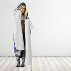 Aotearoa Iwi Ngati Tuwharetoa Hooded Blanket Maori Kowhaiwhai Pattern