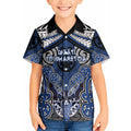 Aotearoa Iwi Ngati Tuwharetoa Personalised Kid Hawaiian Shirt Maori Kowhaiwhai Pattern