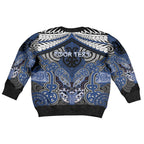 Aotearoa Iwi Ngati Tuwharetoa Personalised Kid Ugly Christmas Sweater Maori Kowhaiwhai Pattern