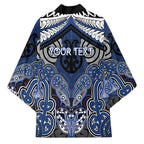 Aotearoa Iwi Ngati Tuwharetoa Personalised Kimono Maori Kowhaiwhai Pattern