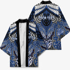 Aotearoa Iwi Ngati Tuwharetoa Personalised Kimono Maori Kowhaiwhai Pattern