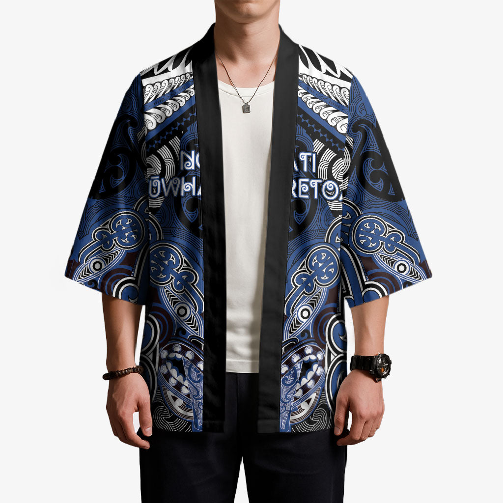 Aotearoa Iwi Ngati Tuwharetoa Personalised Kimono Maori Kowhaiwhai Pattern