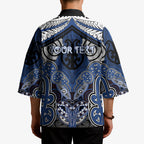 Aotearoa Iwi Ngati Tuwharetoa Personalised Kimono Maori Kowhaiwhai Pattern