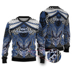 Aotearoa Iwi Ngati Tuwharetoa Personalised Ugly Christmas Sweater Maori Kowhaiwhai Pattern