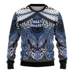 Aotearoa Iwi Ngati Tuwharetoa Personalised Ugly Christmas Sweater Maori Kowhaiwhai Pattern