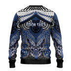 Aotearoa Iwi Ngati Tuwharetoa Personalised Ugly Christmas Sweater Maori Kowhaiwhai Pattern