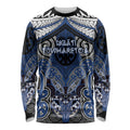 Aotearoa Iwi Ngati Tuwharetoa Personalised Long Sleeve Shirt Maori Kowhaiwhai Pattern
