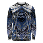 Aotearoa Iwi Ngati Tuwharetoa Personalised Long Sleeve Shirt Maori Kowhaiwhai Pattern