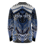 Aotearoa Iwi Ngati Tuwharetoa Personalised Long Sleeve Shirt Maori Kowhaiwhai Pattern