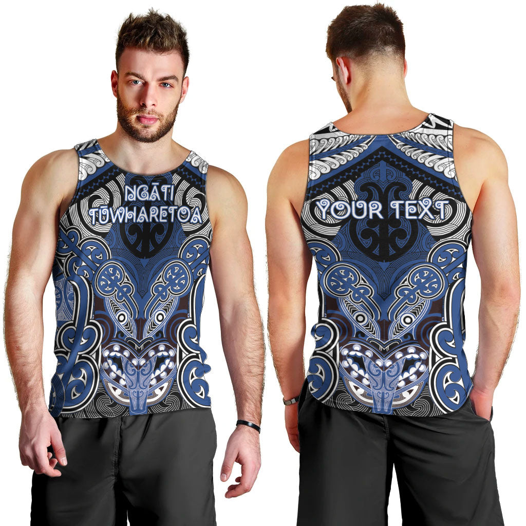 Aotearoa Iwi Ngati Tuwharetoa Personalised Men Tank Top Maori Kowhaiwhai Pattern