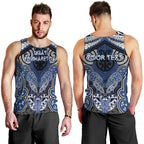 Aotearoa Iwi Ngati Tuwharetoa Personalised Men Tank Top Maori Kowhaiwhai Pattern