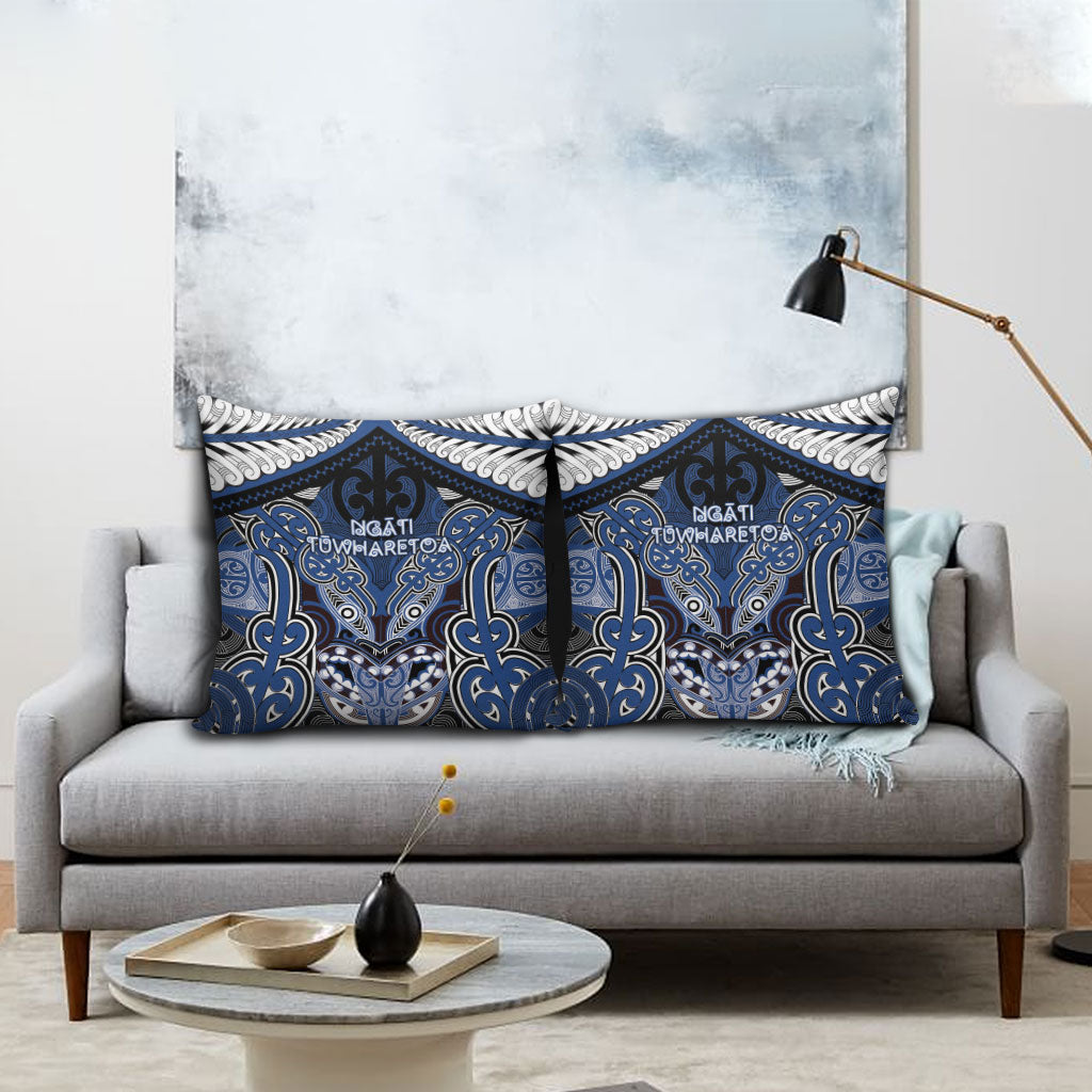 Aotearoa Iwi Ngati Tuwharetoa Pillow Cover Maori Kowhaiwhai Pattern