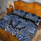 Aotearoa Iwi Ngati Tuwharetoa Quilt Bed Set Maori Kowhaiwhai Pattern