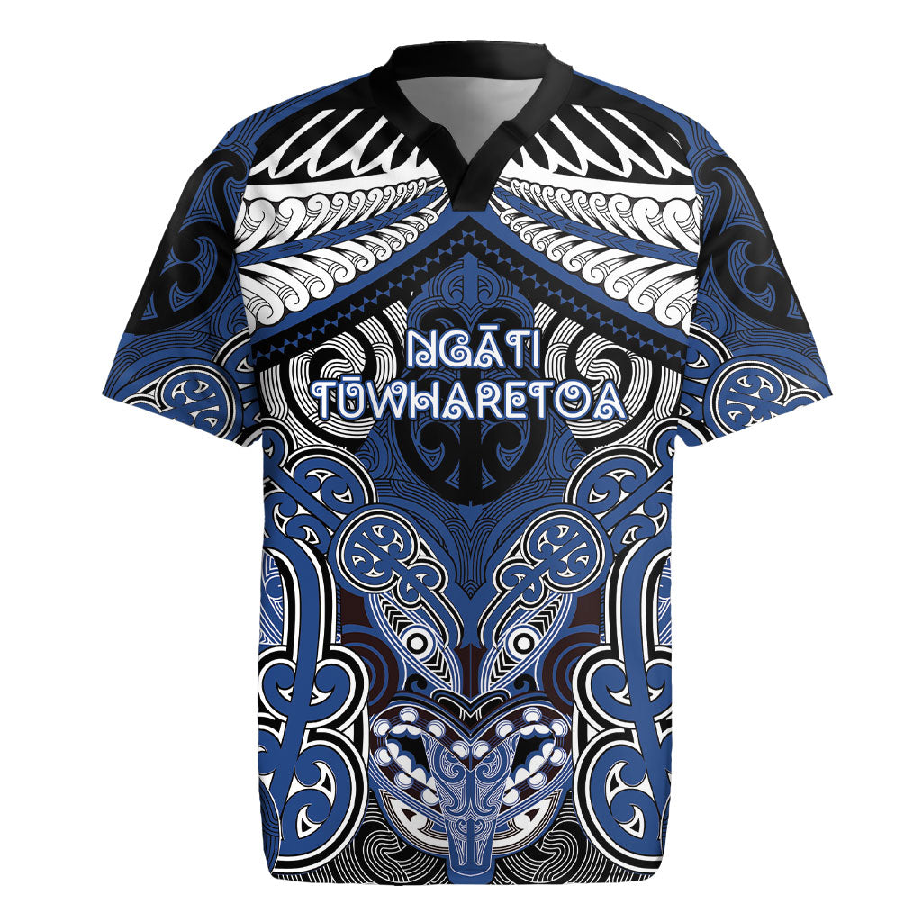 Aotearoa Iwi Ngati Tuwharetoa Personalised Rugby Jersey Maori Kowhaiwhai Pattern