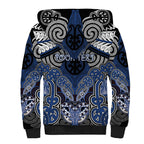 Aotearoa Iwi Ngati Tuwharetoa Personalised Sherpa Hoodie Maori Kowhaiwhai Pattern