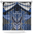 Aotearoa Iwi Ngati Tuwharetoa Shower Curtain Maori Kowhaiwhai Pattern