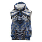 Aotearoa Iwi Ngati Tuwharetoa Personalised Sleeveless Hoodie Maori Kowhaiwhai Pattern