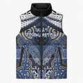 Aotearoa Iwi Ngati Tuwharetoa Personalised Sleeveless Puffer Jacket Maori Kowhaiwhai Pattern