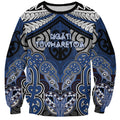 Aotearoa Iwi Ngati Tuwharetoa Personalised Sweatshirt Maori Kowhaiwhai Pattern