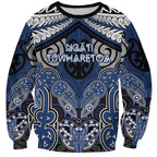 Aotearoa Iwi Ngati Tuwharetoa Personalised Sweatshirt Maori Kowhaiwhai Pattern