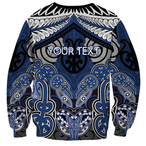 Aotearoa Iwi Ngati Tuwharetoa Personalised Sweatshirt Maori Kowhaiwhai Pattern