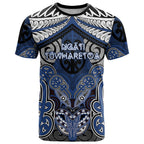 Aotearoa Iwi Ngati Tuwharetoa Personalised T Shirt Maori Kowhaiwhai Pattern