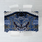 Aotearoa Iwi Ngati Tuwharetoa Tablecloth Maori Kowhaiwhai Pattern