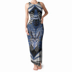 Aotearoa Iwi Ngati Tuwharetoa Personalised Tank Maxi Dress Maori Kowhaiwhai Pattern