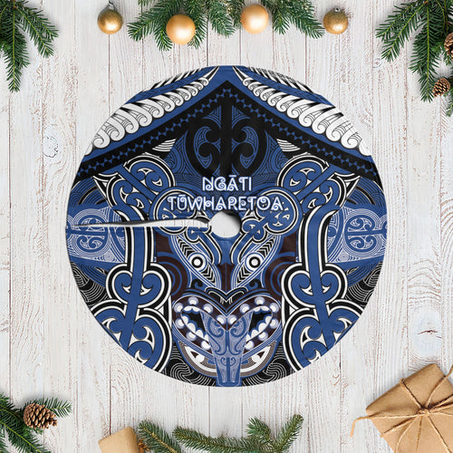 Aotearoa Iwi Ngati Tuwharetoa Tree Skirt Maori Kowhaiwhai Pattern