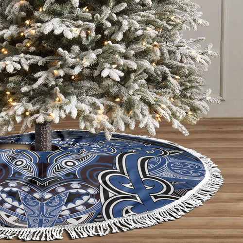Aotearoa Iwi Ngati Tuwharetoa Tree Skirt Maori Kowhaiwhai Pattern