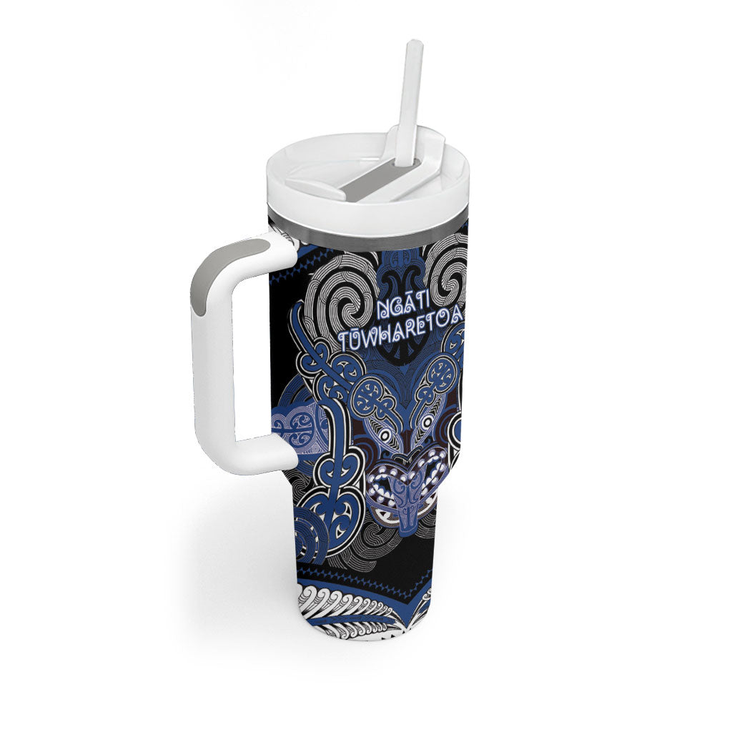 Aotearoa Iwi Ngati Tuwharetoa Personalised Tumbler With Handle Maori Kowhaiwhai Pattern