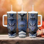 Aotearoa Iwi Ngati Tuwharetoa Personalised Tumbler With Handle Maori Kowhaiwhai Pattern