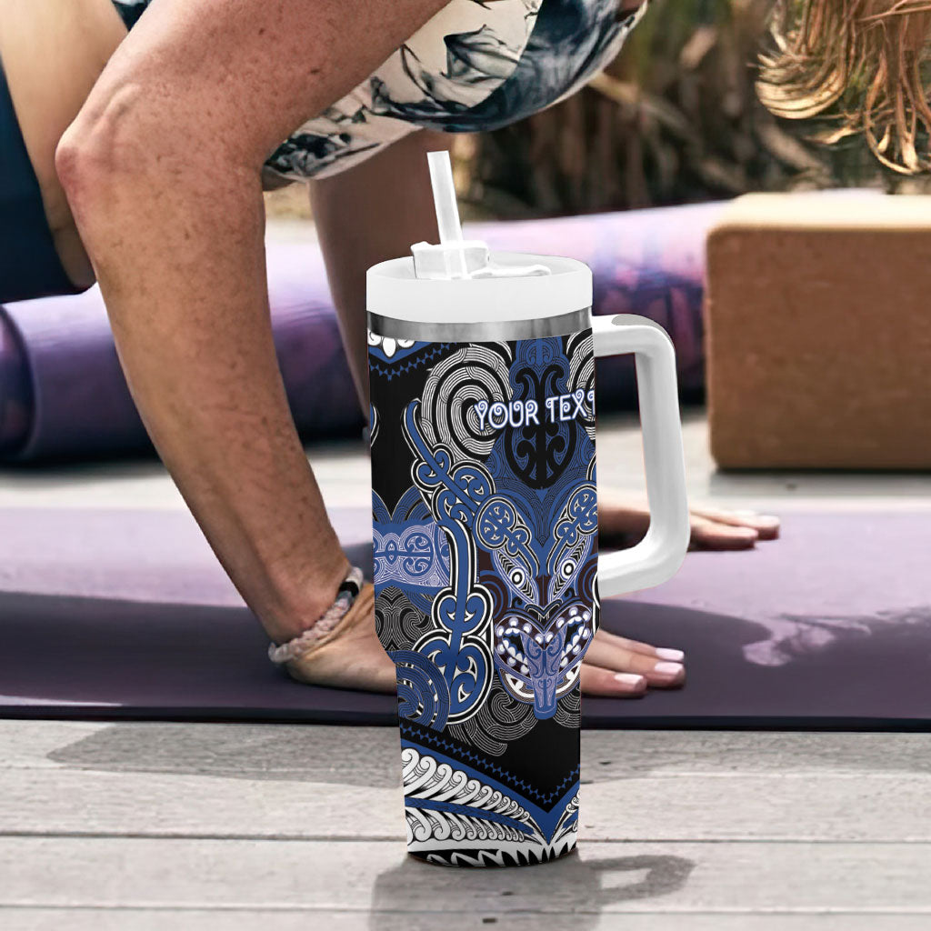 Aotearoa Iwi Ngati Tuwharetoa Personalised Tumbler With Handle Maori Kowhaiwhai Pattern