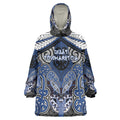Aotearoa Iwi Ngati Tuwharetoa Personalised Wearable Blanket Hoodie Maori Kowhaiwhai Pattern