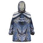 Aotearoa Iwi Ngati Tuwharetoa Personalised Wearable Blanket Hoodie Maori Kowhaiwhai Pattern