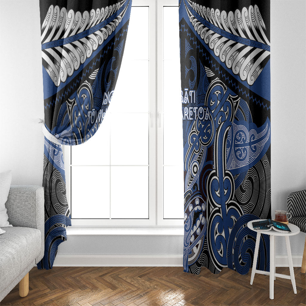 Aotearoa Iwi Ngati Tuwharetoa Window Curtain Maori Kowhaiwhai Pattern