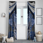 Aotearoa Iwi Ngati Tuwharetoa Window Curtain Maori Kowhaiwhai Pattern