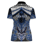 Aotearoa Iwi Ngati Tuwharetoa Personalised Women Polo Shirt Maori Kowhaiwhai Pattern