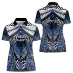 Aotearoa Iwi Ngati Tuwharetoa Personalised Women Polo Shirt Maori Kowhaiwhai Pattern