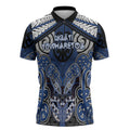 Aotearoa Iwi Ngati Tuwharetoa Personalised Zipper Polo Shirt Maori Kowhaiwhai Pattern