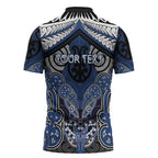 Aotearoa Iwi Ngati Tuwharetoa Personalised Zipper Polo Shirt Maori Kowhaiwhai Pattern